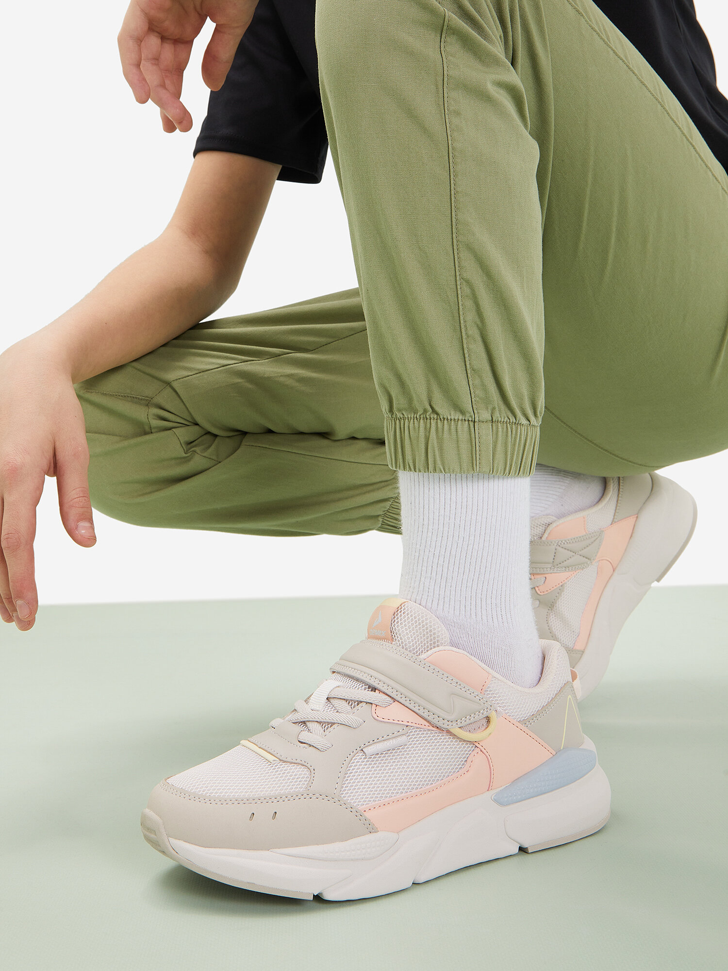 фото Кроссовки для мальчиков Demix Sprinter Verse Jr Бежевый; RUS: 32, Ориг: 32