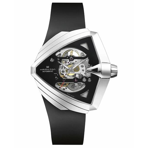 Наручные часы Hamilton H24625330, черный, серебряный наручные часы hamilton часы hamilton ventura skeleton auto h24535331
