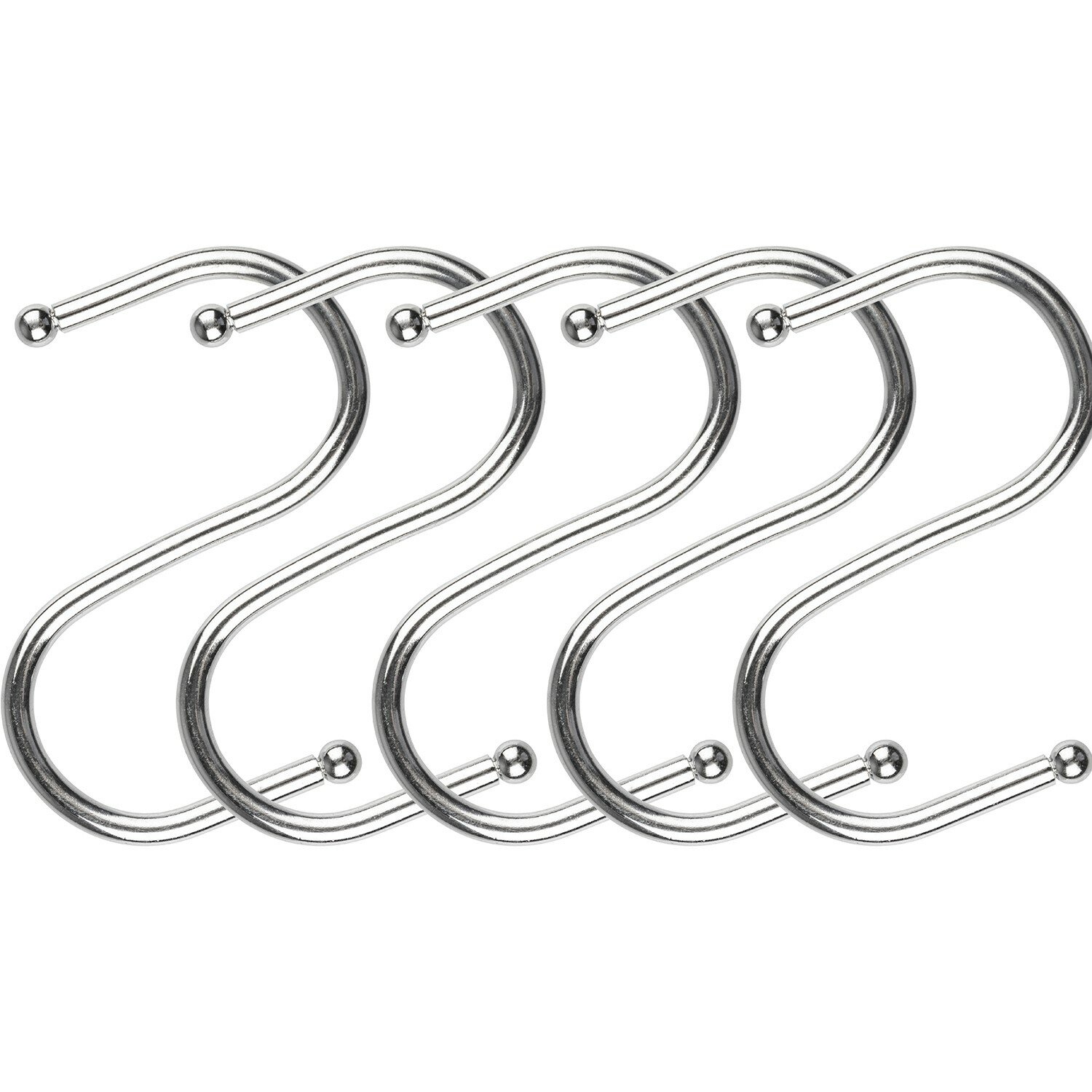 Набор крючков на рейлинг комплект из 5 штук для подвешивания кухонных аксессуаров размер 5,5*6,2 см