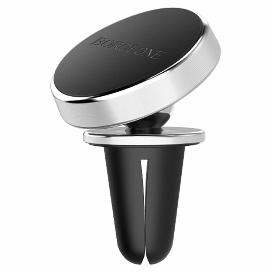 Автомобильный держатель BOROFONE BH6 Platinum, магнитный, на воздуховод, серебряный