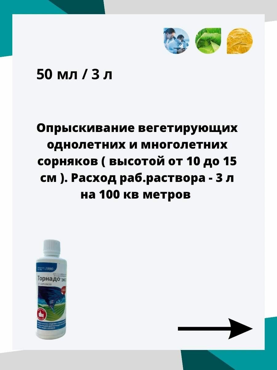 Торнадо от сорняков 100мл.