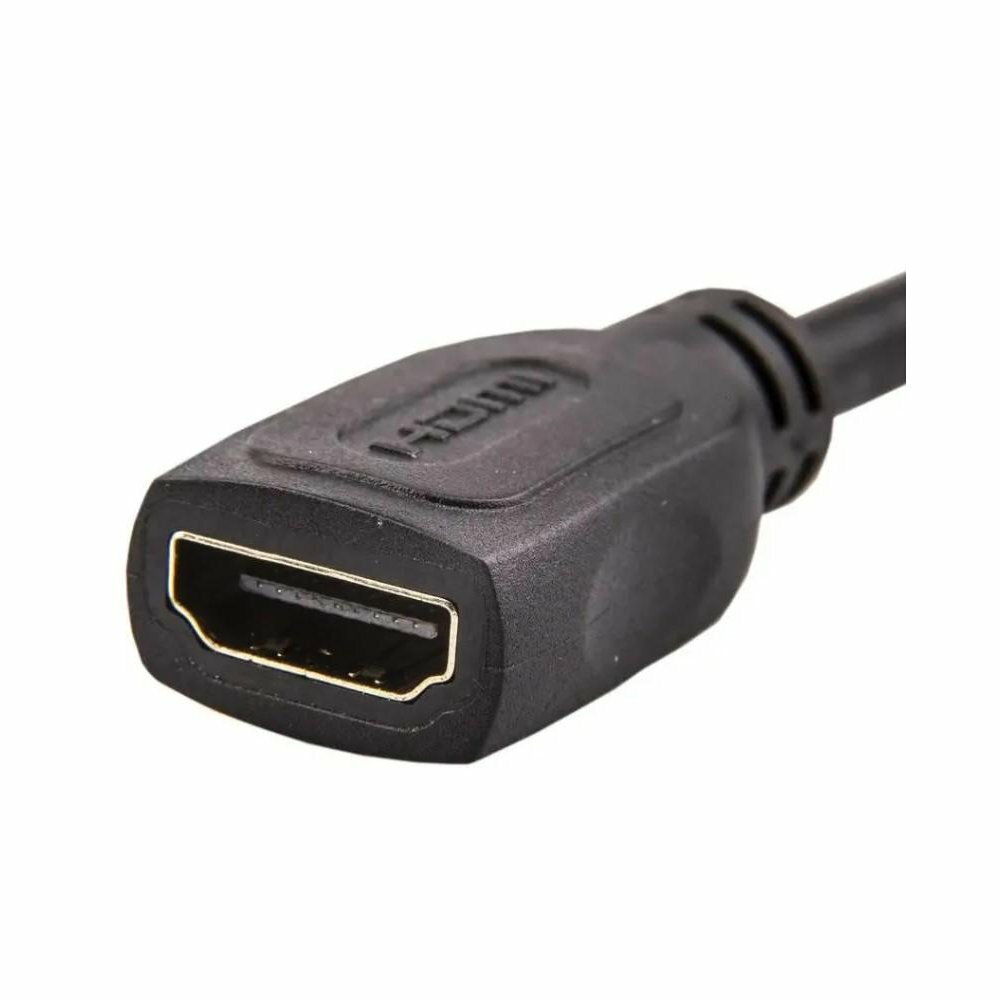 Кабель-удлинитель аудио-видео Telecom TCG200MF-2M, HDMI (m) - HDMI (f) , ver 2.0, 2м, GOLD ф/фильтр, черный Noname - фото №11