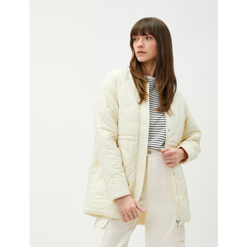 фото Куртка koton, размер 38, серый