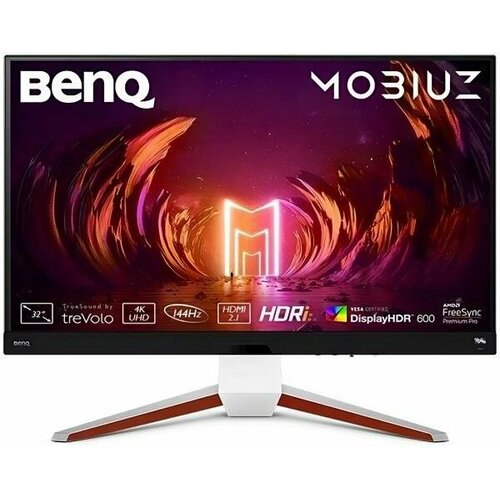 Монитор Benq 32 Mobiuz EX3210U черный IPS LED 1ms 16:9 HDMI M/M матовая HAS Piv 300cd 178гр/178гр 3840x2160 144Hz FreeSync DP 4K USB 10.35кг монитор benq 27 mobiuz ex2710q ips 2560x1440 165hz freesync premium 400cd m2 16 9 9h lk4la tbe