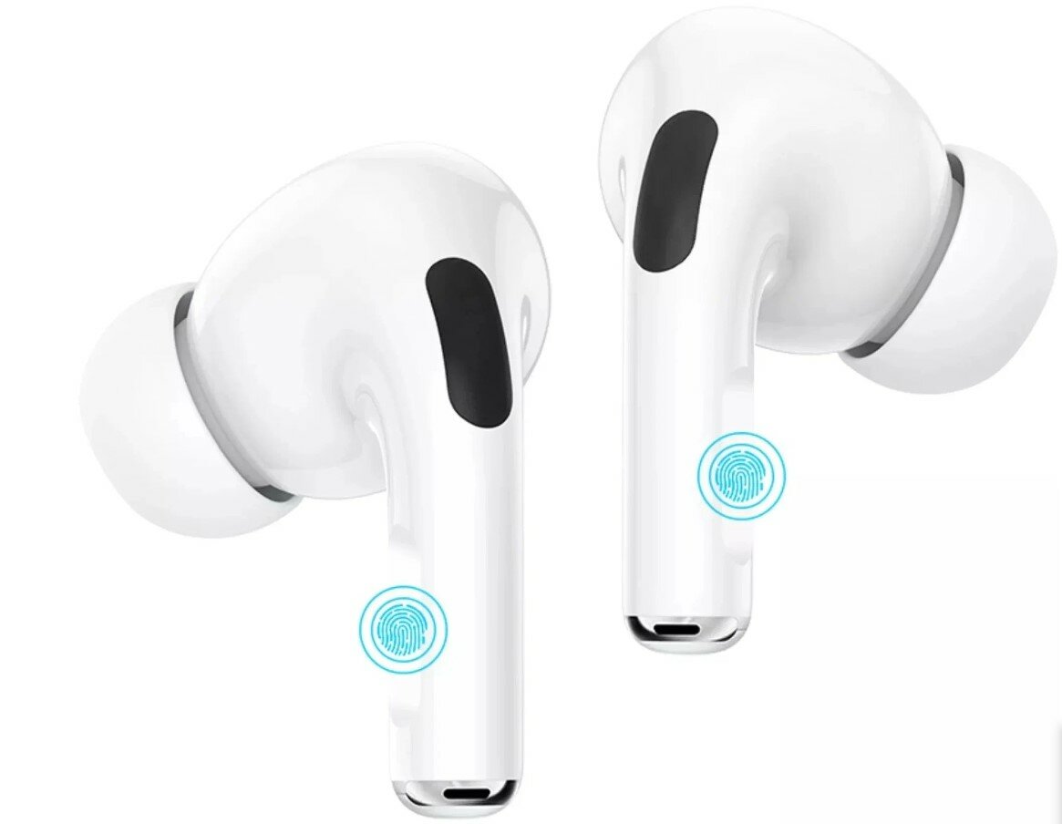 Наушники беспроводные Bluetooth Hoco EW04 Plus true wireless stereo, белые — фото 1