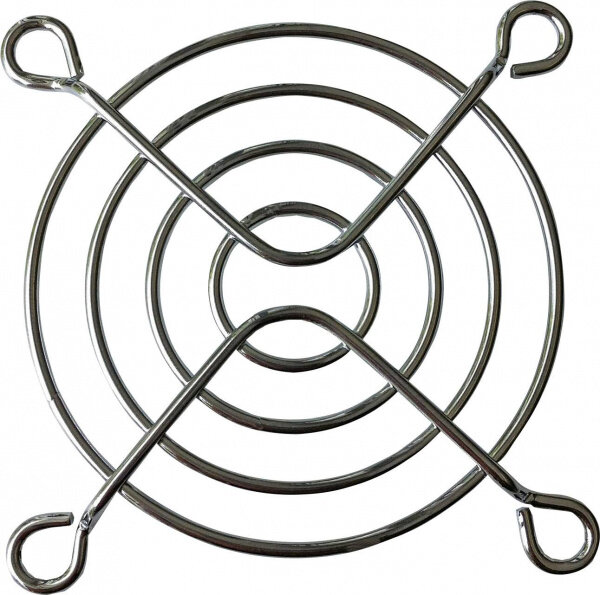 Решетка 60x60 мм металлическая ExeGate EG-060MR, серебристая ( 2 шт.) — фото 1