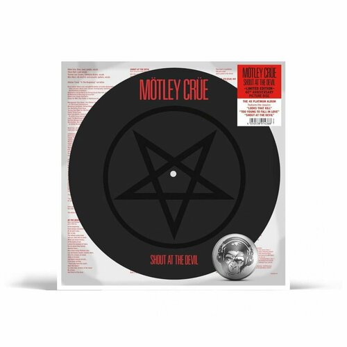 motley crue too fast for love золотой винил в рамке Motley Crue - Shout At The Devil (picture) (LP) 2023 Picture, Limited Виниловая пластинка