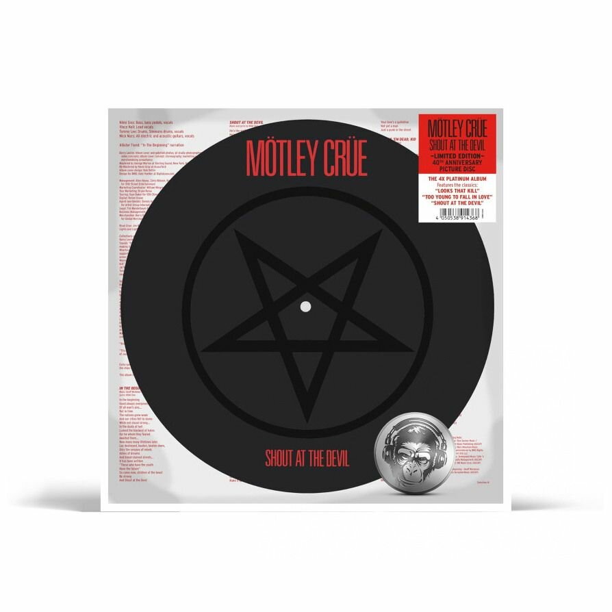 Motley Crue - Shout At The Devil (picture) (LP) 2023 Picture, Limited Виниловая пластинка