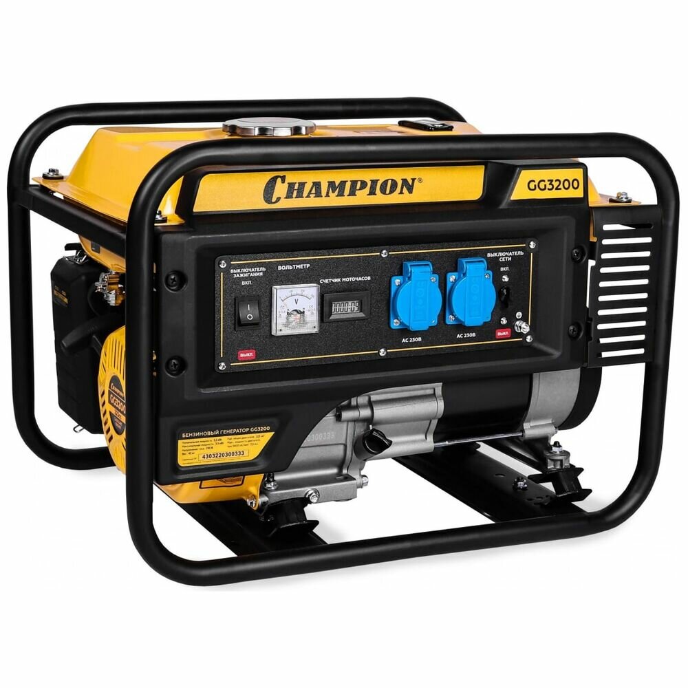 фото Генератор Champion GG3200 (3,2/3,5кВт OHV 7,5лс 15л 42кг)