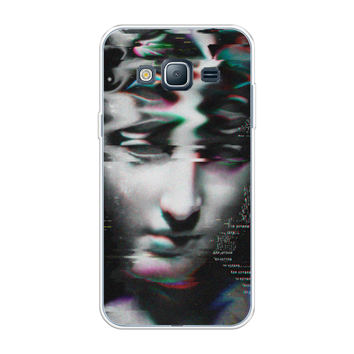 Силиконовый чехол на Samsung Galaxy J3 2016 / Самсунг Галакси J3 2016 Glitch Art