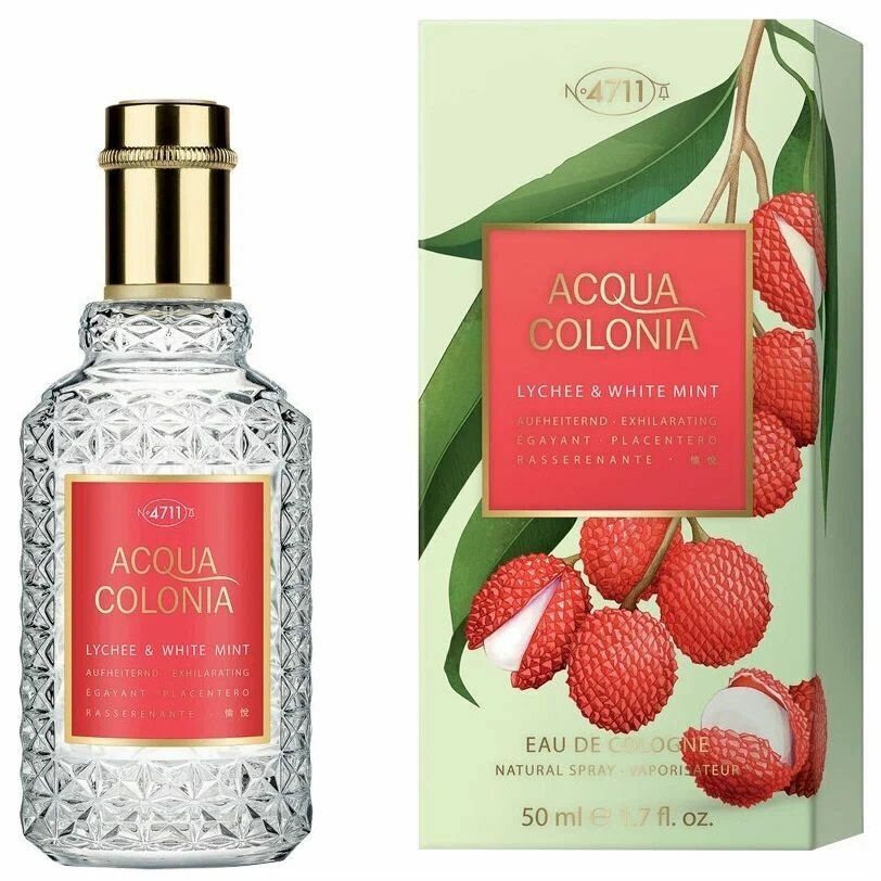 Maurer & Wirtz 4711 Acqua Colonia Exhilarating - Lychee & White Mint одеколон 50 мл