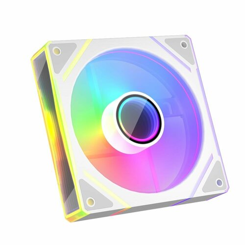 фото Вентилятор 1stplayer fc(ap) white / 120mm, argb, pwm, 600-1800rpm, 3pin / fc(ap)-wh-1in1