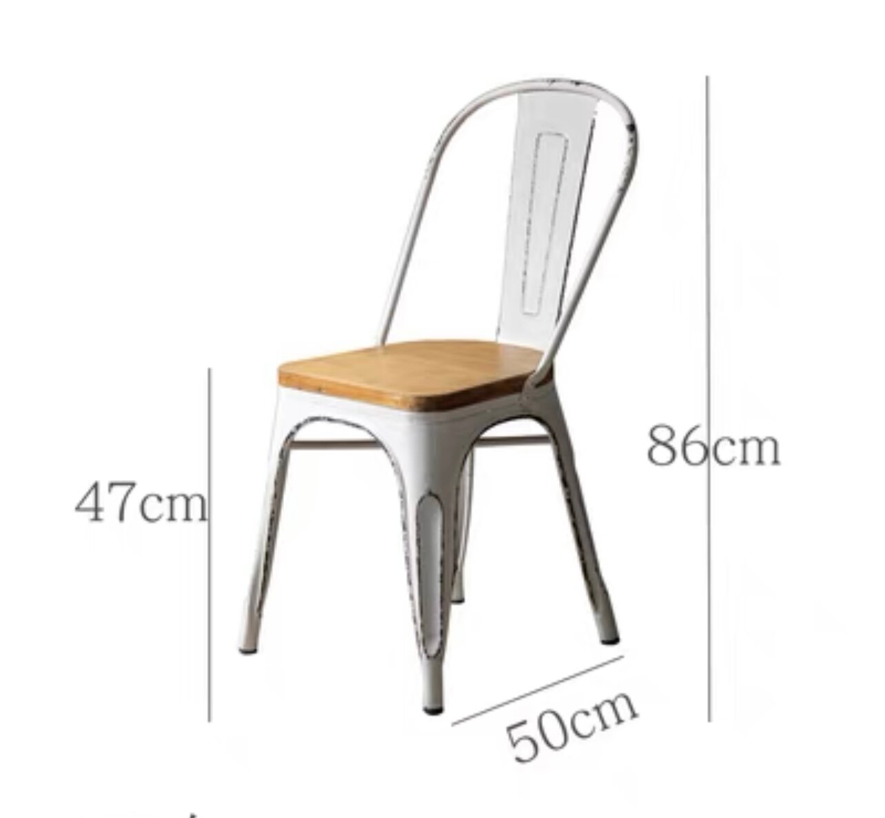 Кофейный столик и стул в американском стиле (стул белый)