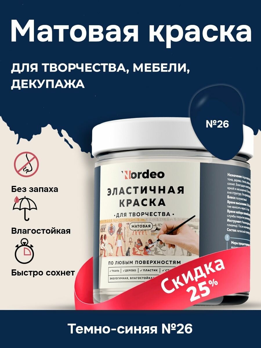 Краски декоративные Nordeo синий