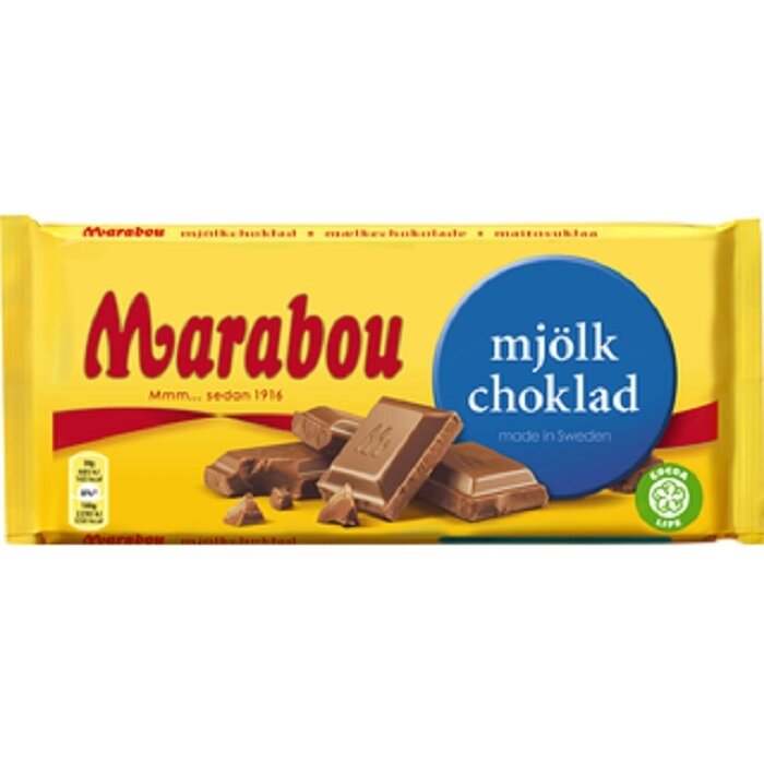 Шоколад Marabou молочный 200гр (Sweden), сладости на новый год, пличточный молочный шоколад