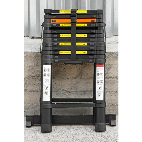 Лестница-стремянка телескопическая алюминиевая двухсекционная 5050м1313ступенек max нагрузка 150кг вес 270кг Rock FORCE RF-UP500-2 44300₽