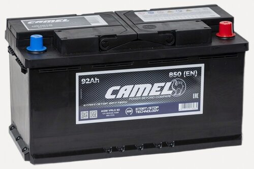 Изображение товара Аккумулятор автомобильный Camel AGM 95 А/ч 850 А обр. пол. Евро авто (353x175x190) VRL5