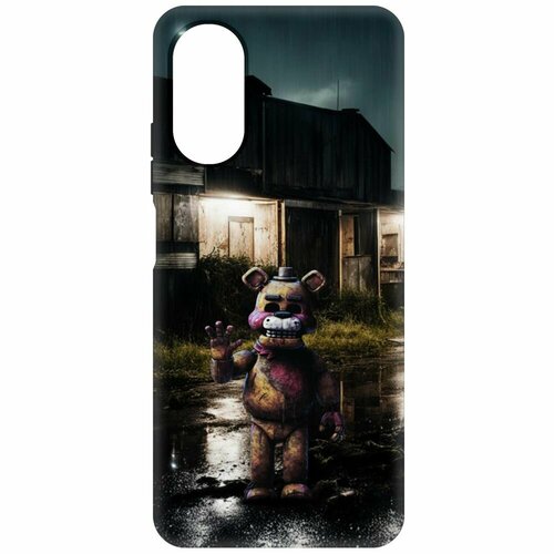 Чехол-накладка Krutoff Soft Case фнаф (FNAF) - Фредди под дождем для Oppo A17k черный чехол накладка krutoff soft case фнаф fnaf фредди под дождем для iphone 15 pro max черный