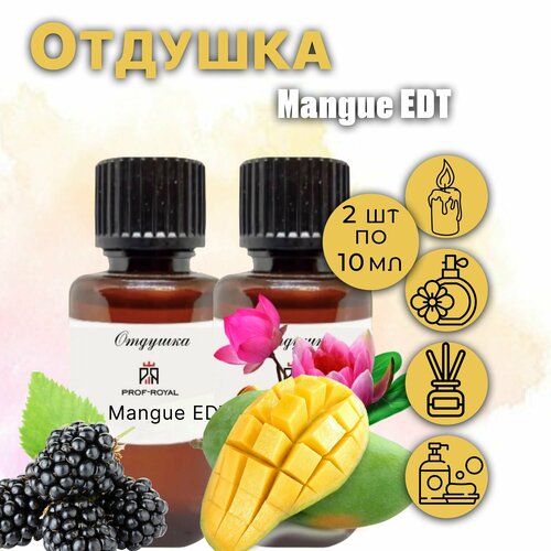 Prof-Royal отдушка парфюмерная Mangue EDT для духов, свечей, мыла и диффузоров, 2 шт по 10 мл