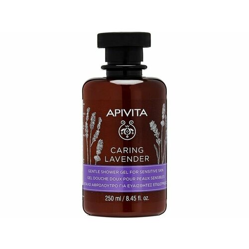 Гель для душа для чувствительной кожи APIVITA CARING LAVENDER apivita крем для тела caring lavender 150 мл