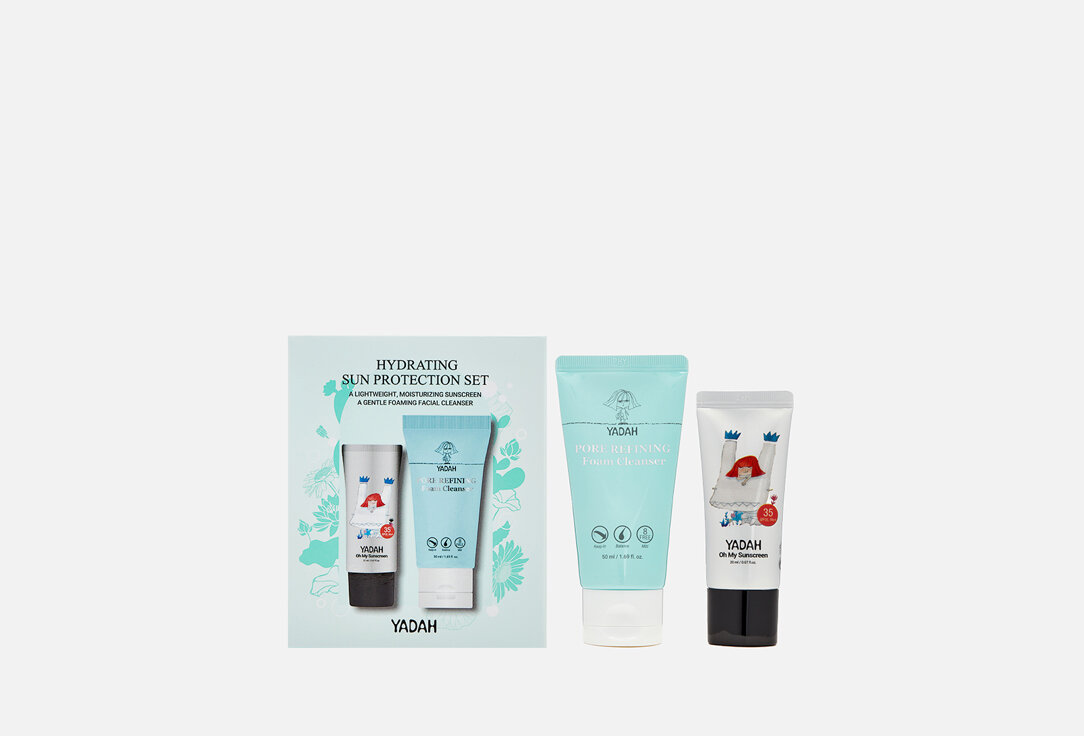 Набор по уходу за кожей лица Yadah Hydrating sun protection set / количество 2 шт