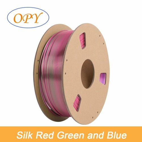 Филамент PLA Silk трехцветный Tri-color