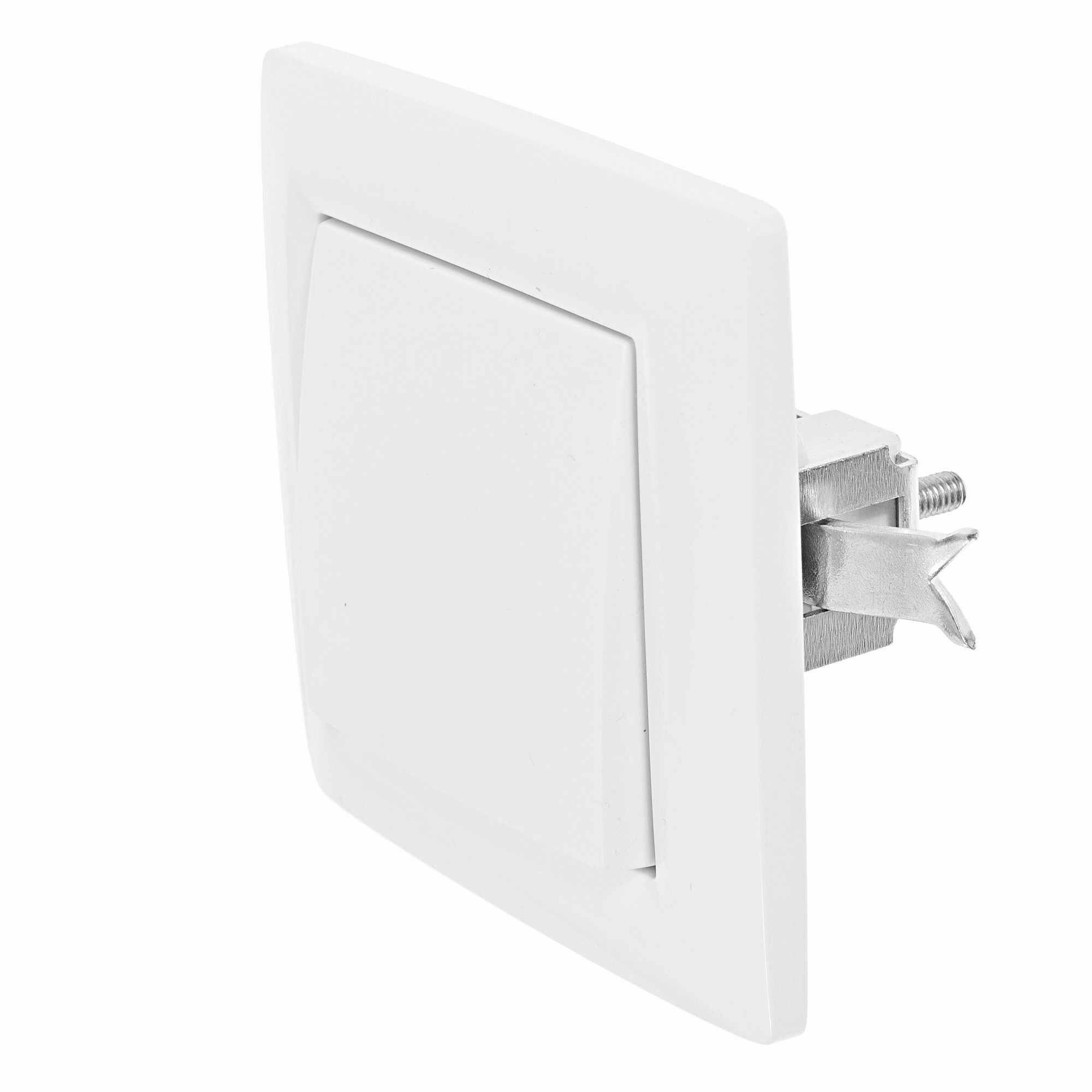 Выключатель встраиваемый Reone 1 клавиша, цвет белый - фото №3