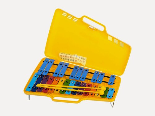 Изображение товара AG-25N3 Глокеншпиль, 25 брусков, желтый футляр, Angel