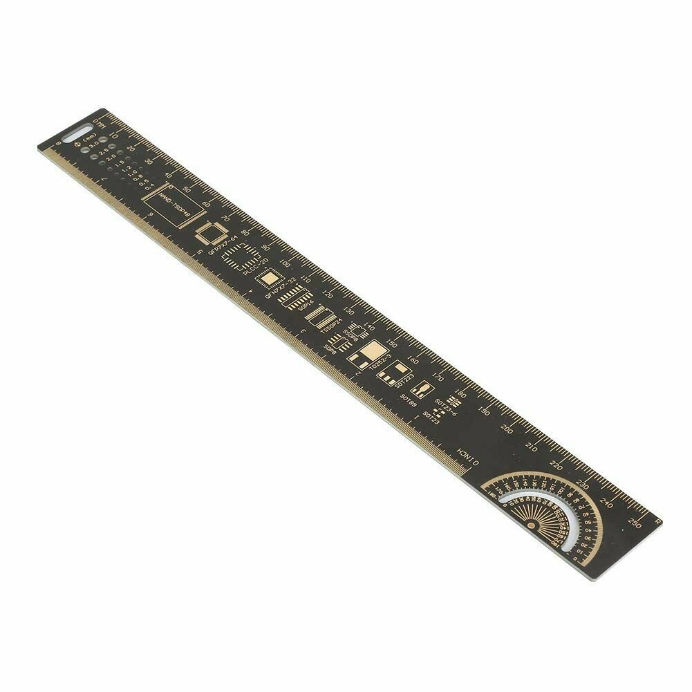 Линейка радиолюбителя для инженера-разработчика PCB Ruler, длина 25 см