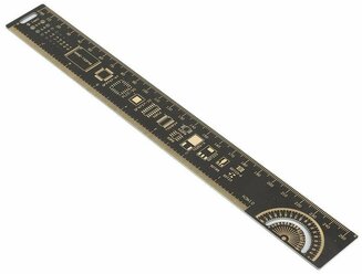 Линейка радиолюбителя для инженера-разработчика PCB Ruler, длина 25 см