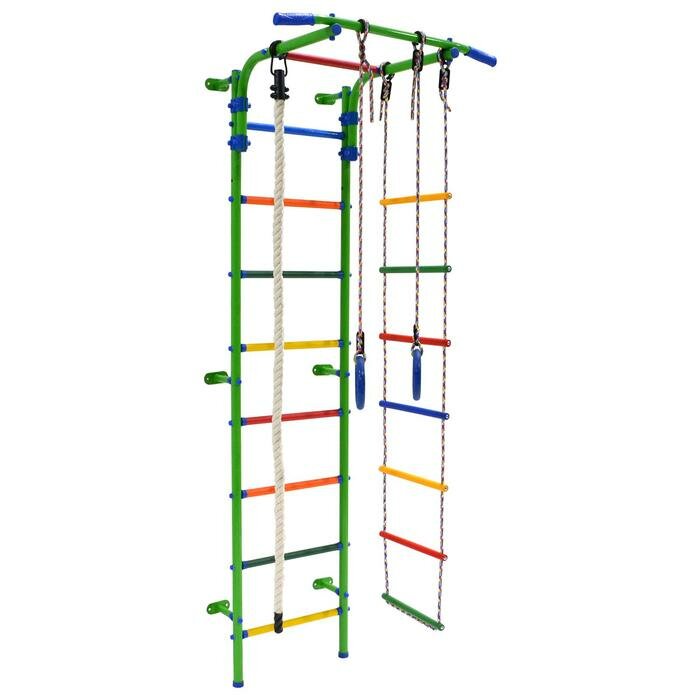 Детский спортивный комплекс Start 3, цвет салатовый/радуга