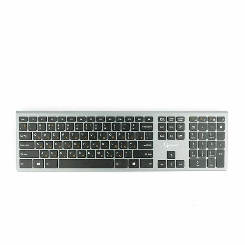 Клавиатура беспроводная Gembird KBW-1 ножничная, 109 клавиши, Silver
