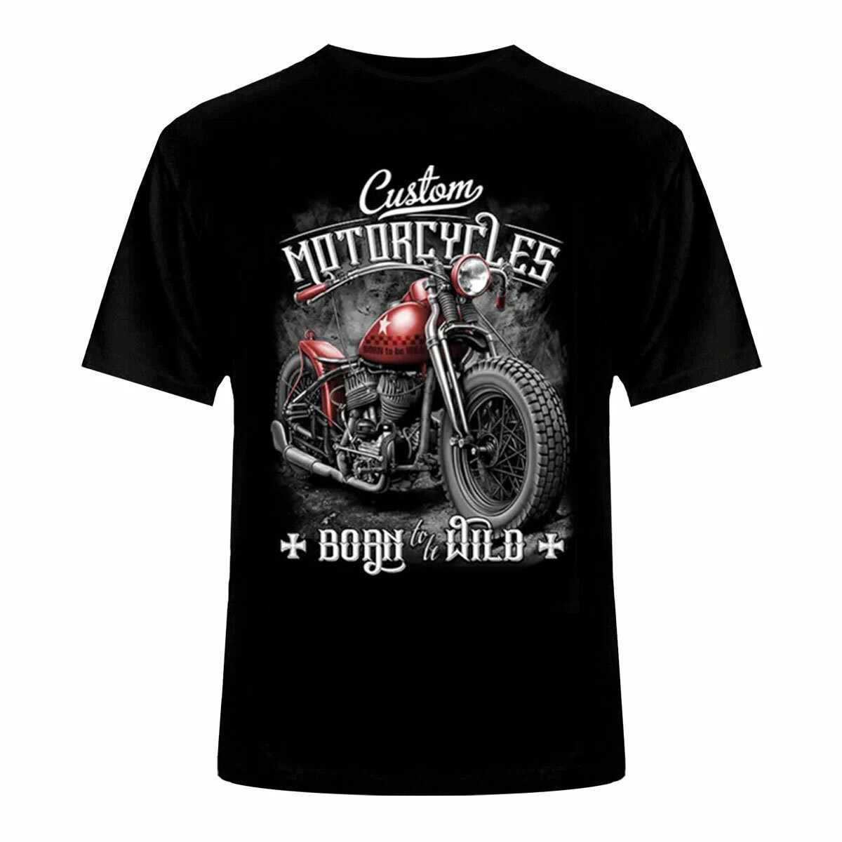 Футболка мужская Мотоцикл Bobber боббер harley davidson байк chopper чоппер