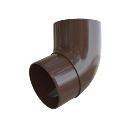 фото Колено трубы ПВХ коричневое