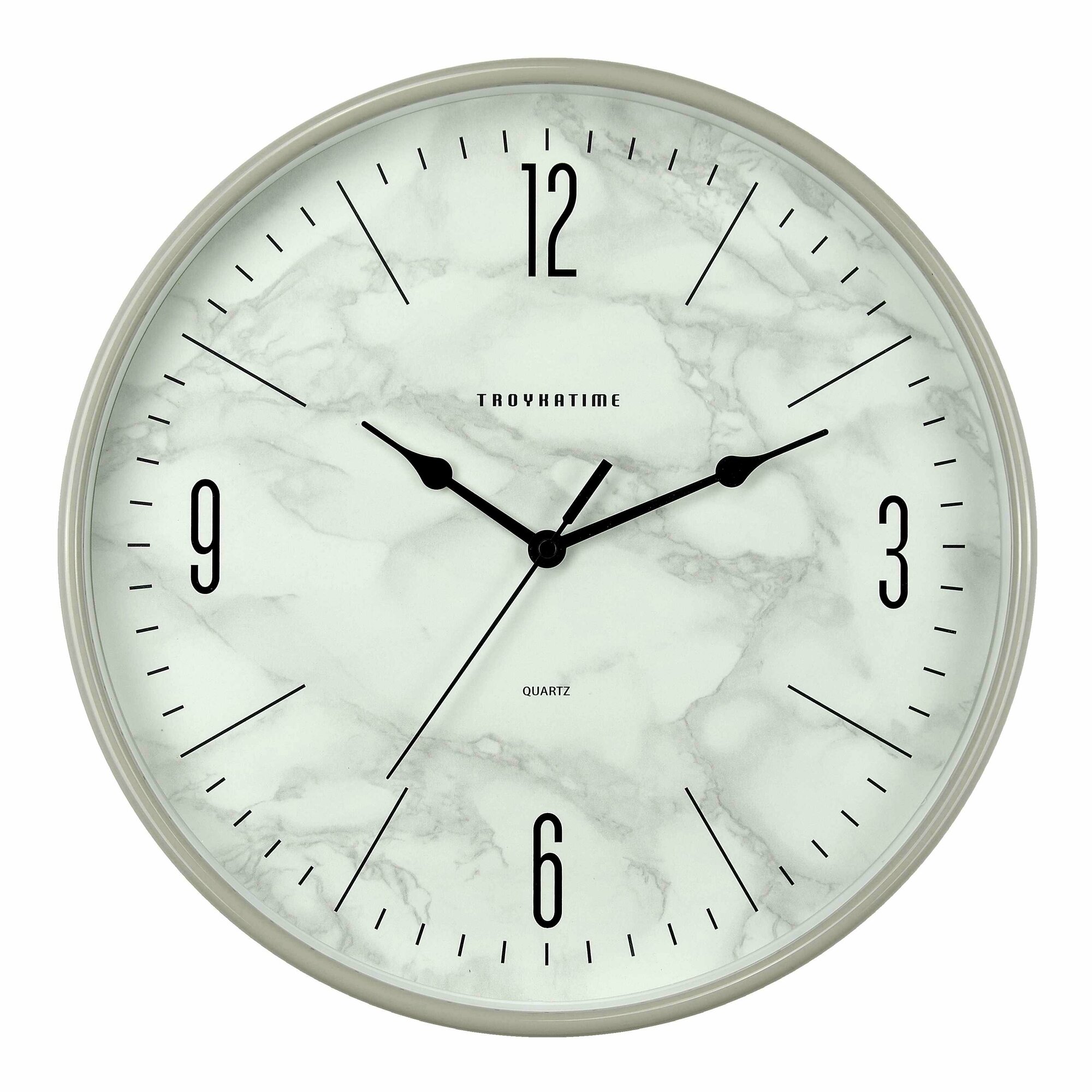 Часы настенные Troykatime «Мрамор» ?30 см