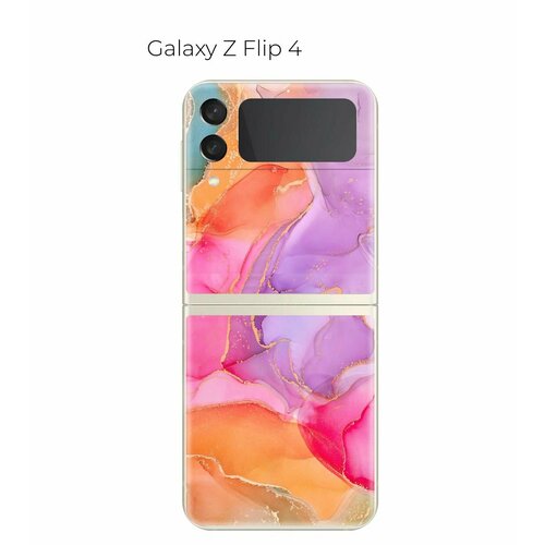 Гидрогелевая пленка на Samsung Galaxy Z Flip 4 на заднюю панель защитная пленка для Galaxy Z Flip 4 гидрогелевая защитная пленка для телефона samsung galaxy z flip матовая противоударная гибкое стекло на заднюю крышку