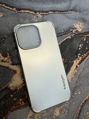 Чехол панель накладка бампер MyPads SPIGEN для iPhone 13 Pro тонкая силиконовая крышка серебристая