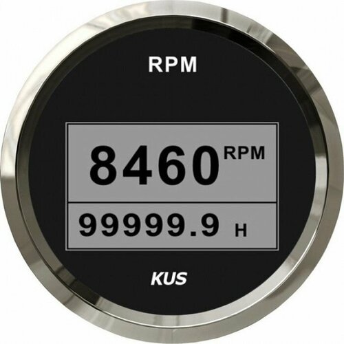 Тахометр цифровой 8000 об/мин со счетчиком моточасов (BS), SR:1-10