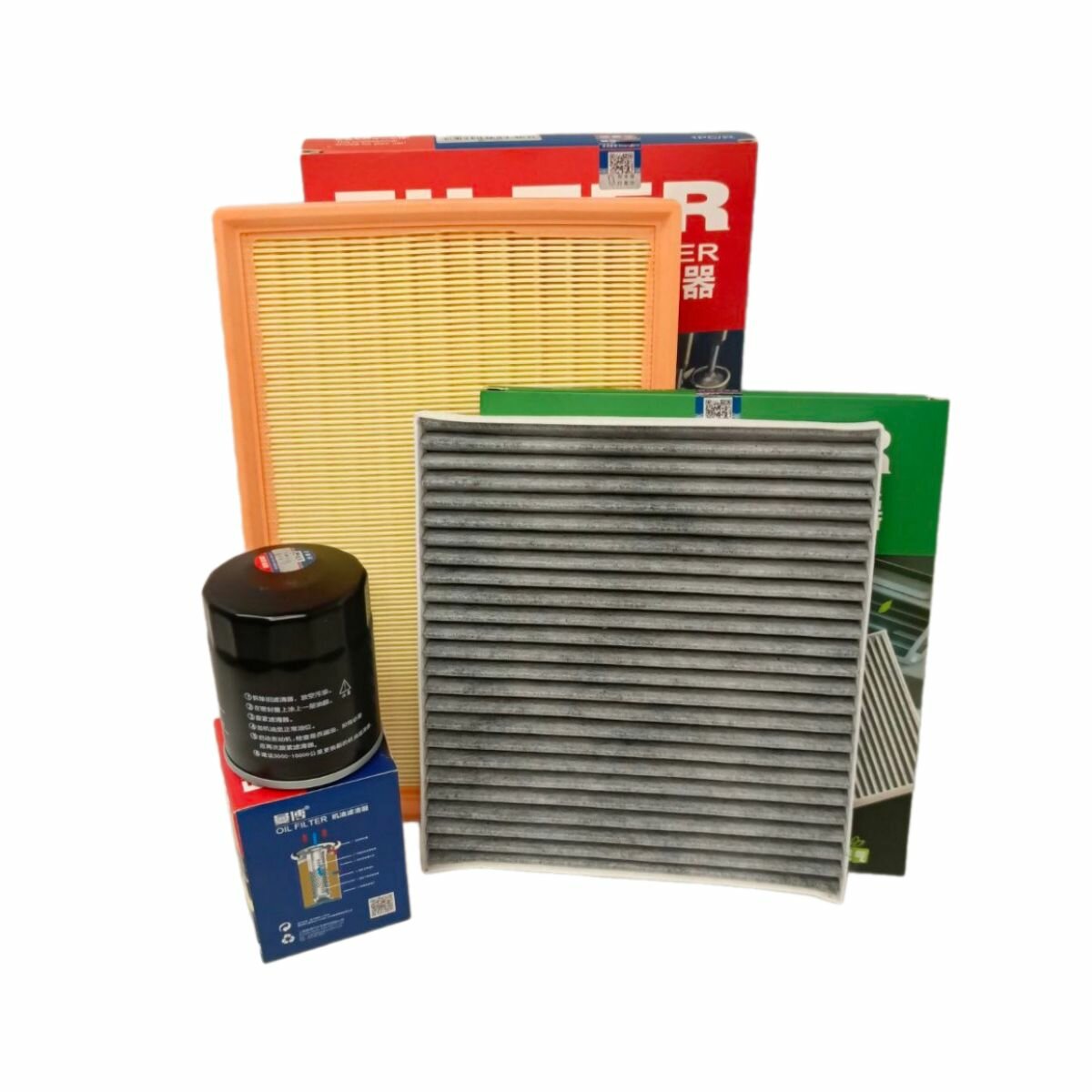 фото Фильтр воздушный + салонный + масляный комплект для Москвич 3 Джак Джей7 ДжейС4 (JAC J7 JS4)