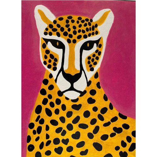 DARIA GEILER Картина для интерьера Дарьи Гейлер Серьезный гепард 70х95 см 17990₽