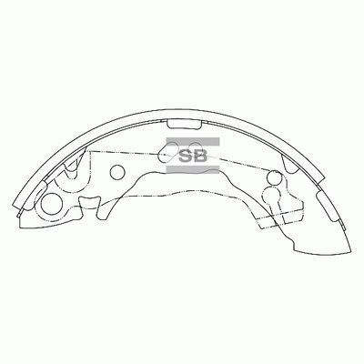 SA096SNS 4117 01 колодки барабанные з Hyundai Atos Atos Prime all 01 03