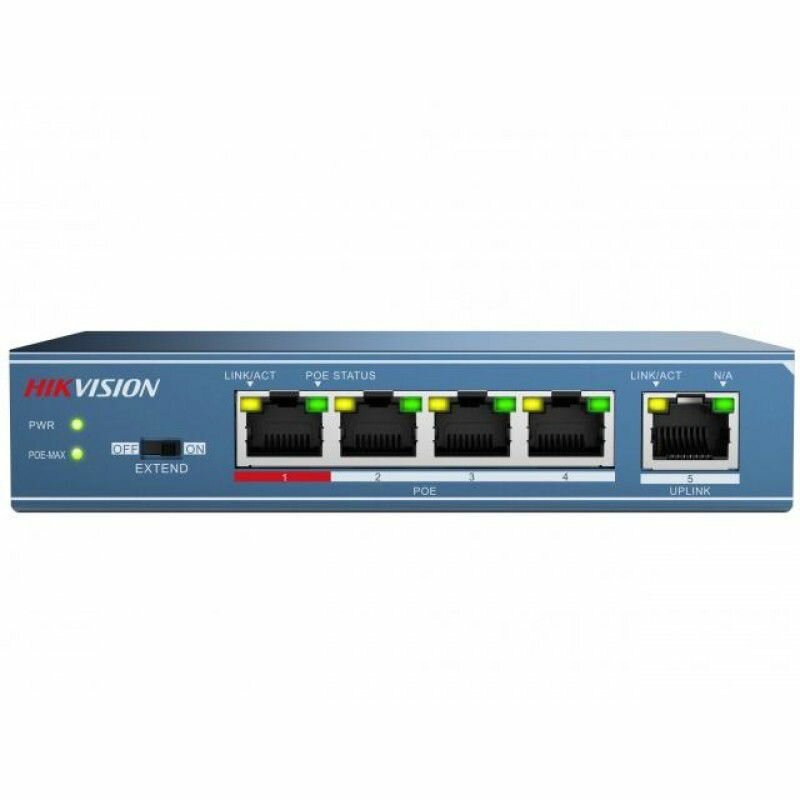 Коммутатор Hikvision 5xRJ45 4xPOE - фото №16