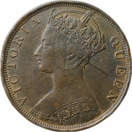 Монета 1 цент 1901 H Гонконг гонконг 1 цент 1904 г h