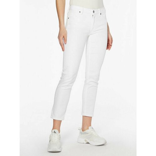 Джинсы CALVIN KLEIN, размер 34 [JEANS], белый джинсы классика calvin klein размер 38 34 хаки