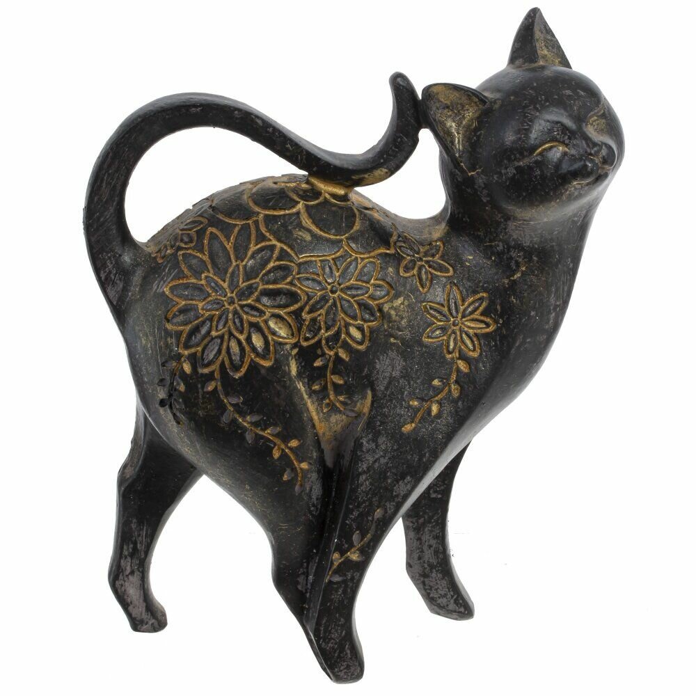 фото Фигурка декоративная ALAT Home "Кошка" / пластик, 12,5х5,5х16см