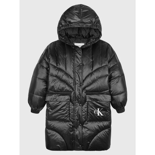 Пуховик Calvin Klein Jeans, размер 12Y [METY], черный пуховик puffer calvin klein jeans цвет ck black