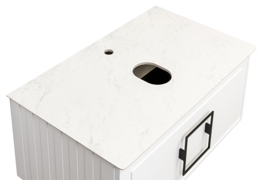 Столешница La Fenice Granite Gray Structural 100 см белый мрамор FNC-03-PL01-100