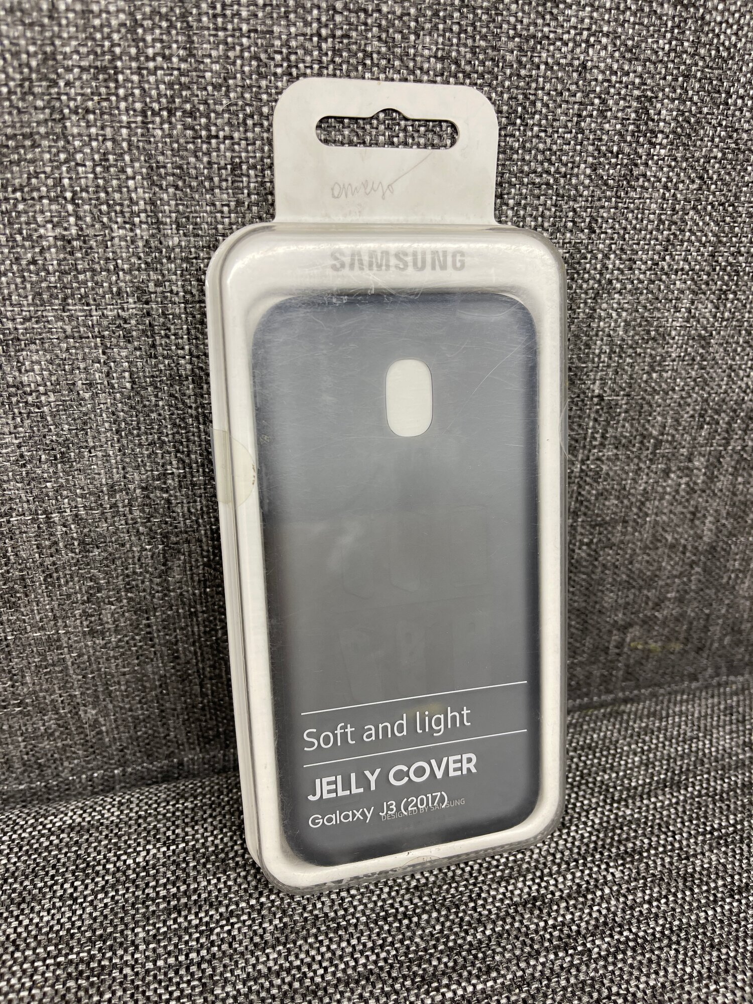 Чехол-накладка Jelly Cover для смартфонов SAMSUNG Galaxy J3 (2017), EF-AJ330TBEGRU, черный