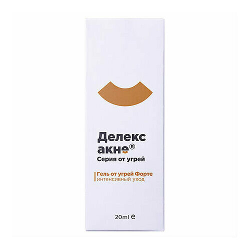 Делекс-акне Гель от угрей Форте 20г 1032₽