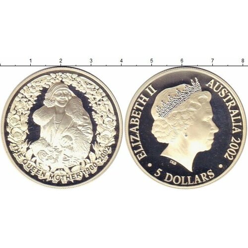 Клуб Нумизмат Монета 5 долларов Австралии 2002 года Серебро Елизавета II